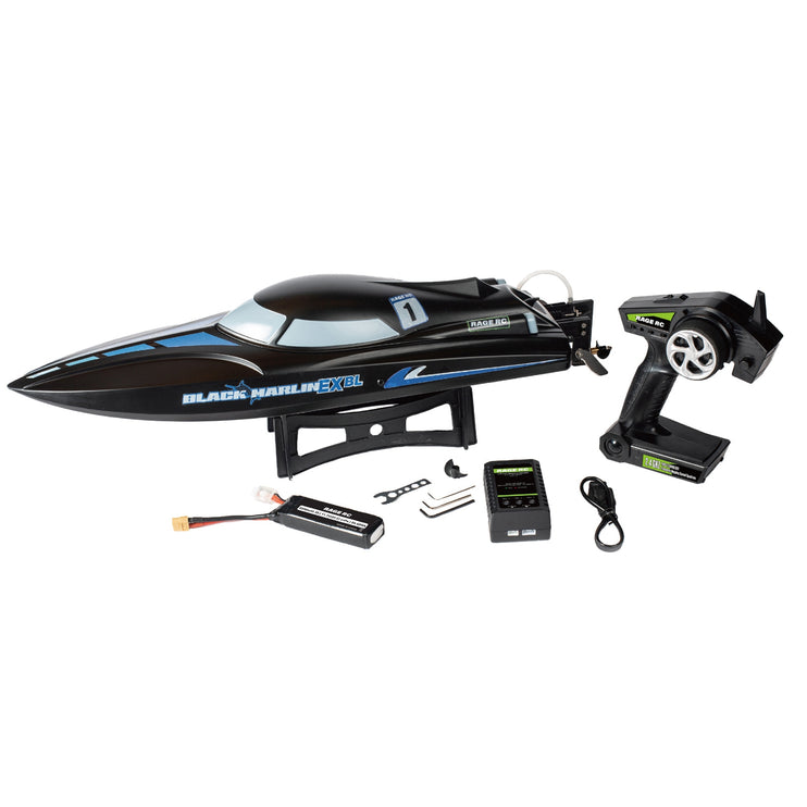 Rage RC Black Marlin EX Brushless RTR Boat