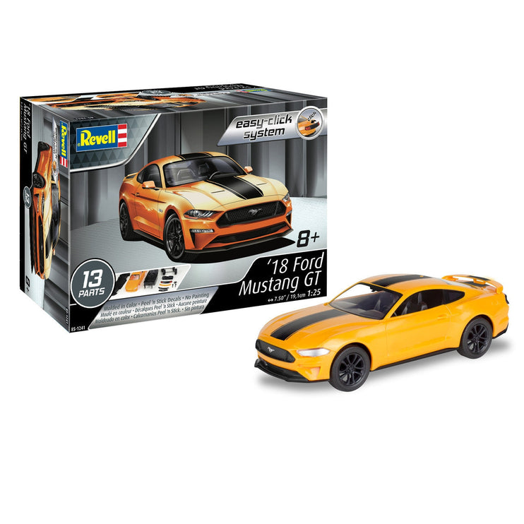 Revell 851241 1:25 Scale 2018 Mustang GT Level 2 Plastic Model Car Kit