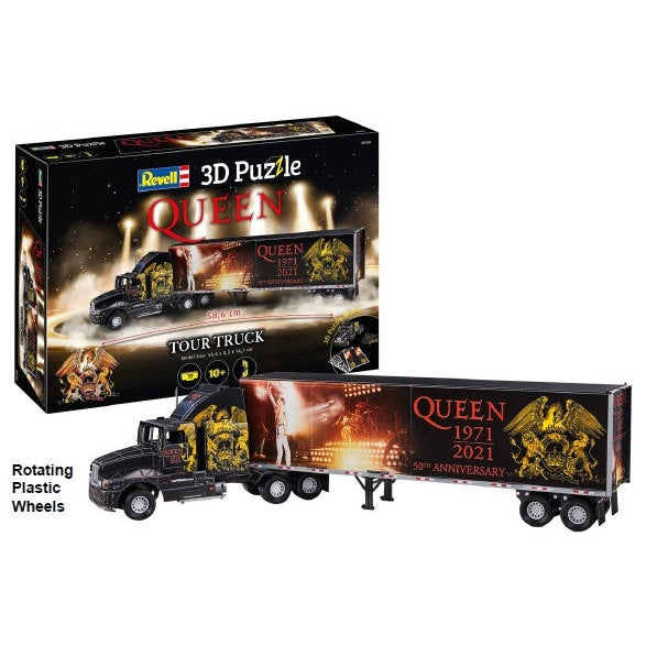 Revell Queen Tour Tractor Trailer 3D Foam Puzzle w/Rotating Plastic Wheels (128pcs)