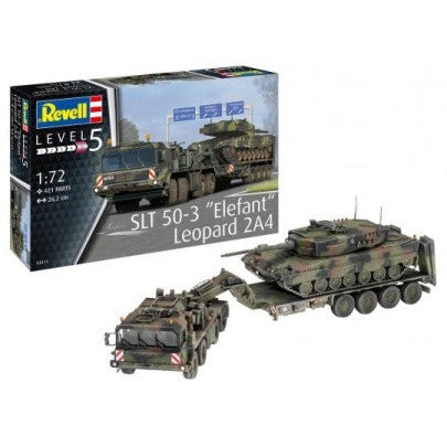 Revell 1/72 SLT 50-3 Elefant Tank Transporter & Leopard 2A4 Tank