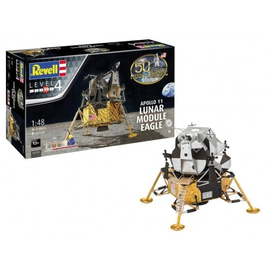 Revell 1/48 Apollo 11 Lunar Module Eagle w/paint & glue