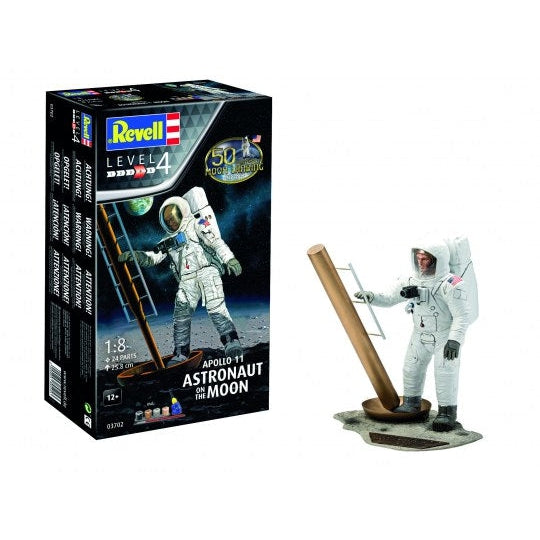 Revell 1/8 Apollo 11 Astronaut on the Moon 50th Anniversary w/paint & glue
