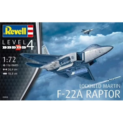 Revell 1/72 F22A Raptor Fighter