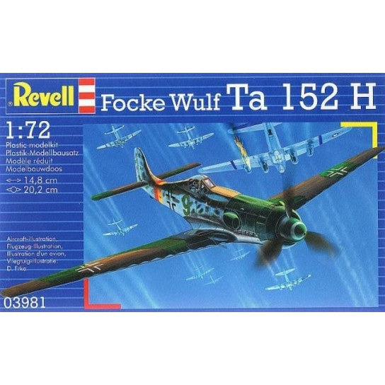 Revell 1/72 Focke Wulf Ta152 H Fighter