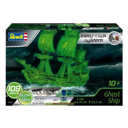 Revell 1/150 Pirate Ghost Ship w/Glow-in-the-dark paint (Snap)