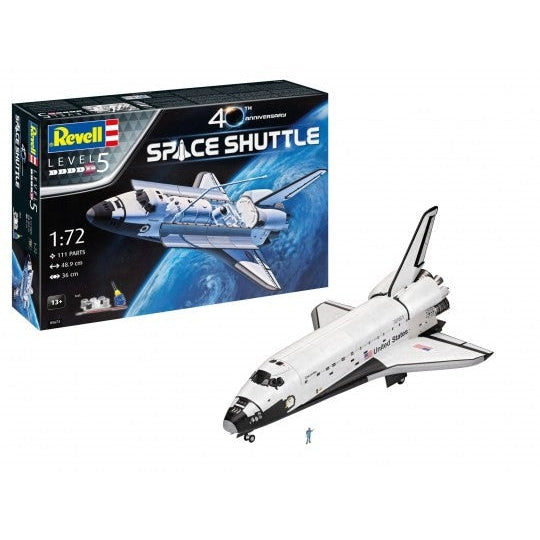 Revell 1/72 Space Shuttle 40th Anniversary w/paint & glue