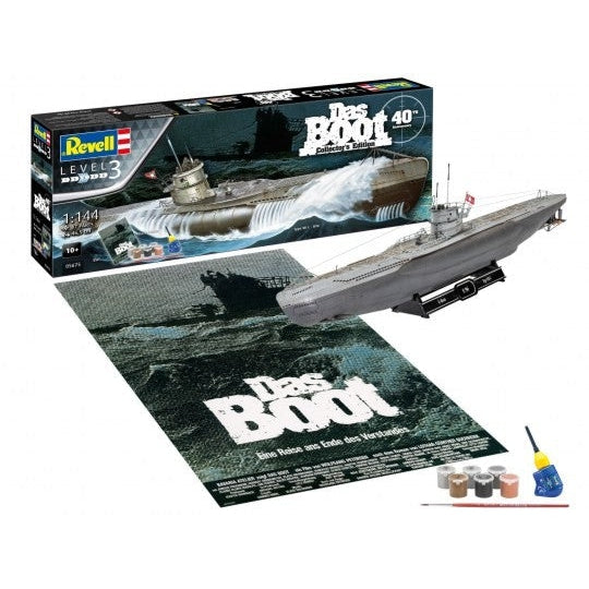 Revell 1/144 German U-Boat Type VIIC U96 Submarine 40th Anniversary Collector Edition w/paint & glue