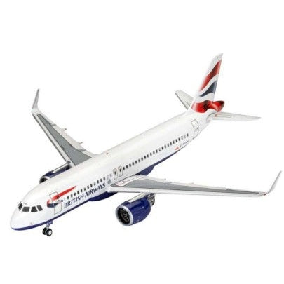 Revell 1/144 Airbus A320neo British Airways Airliner w/paint & glue