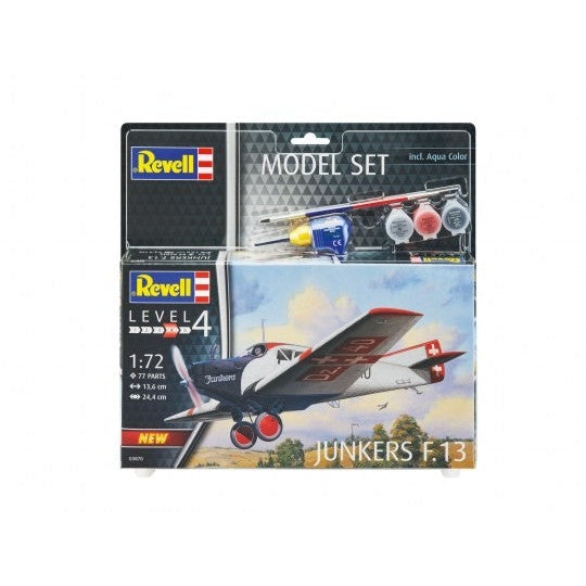 Revell 1/72 Junkers F13 Aircraft w/paint & glue