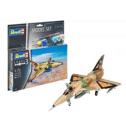 Revell 1/72 IAI Kfir C2 Fighter w/paint & glue