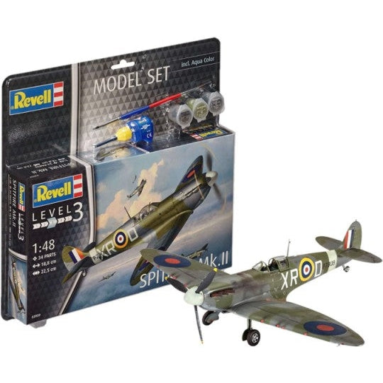 Revell 1/48 Spitfire Mk II Aircraft w/paint & glue