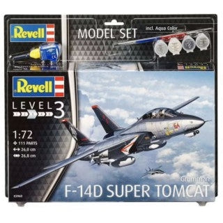 Revell 1/72 F14D Super Tomcat Fighter w/paint & glue