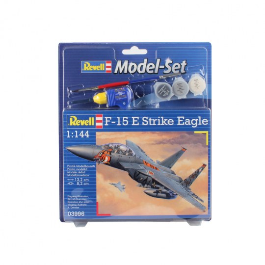 Revell 1/144 F15E Strike Eagle Fighter/Attacker w/paint & glue