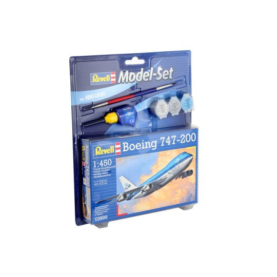 Revell 1/450 B747-200 Jumbo Jet Airliner w/paint & glue