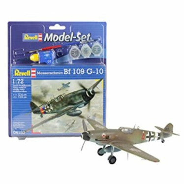 Revell 1/72 Messerschmitt Bf109G10 Fighter w/paint & glue