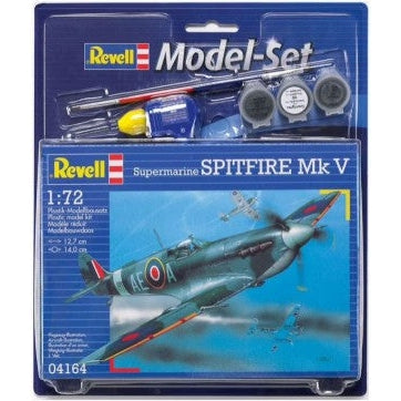 Revell 1/72 Spitfire Mk V Fighter w/paint & glue