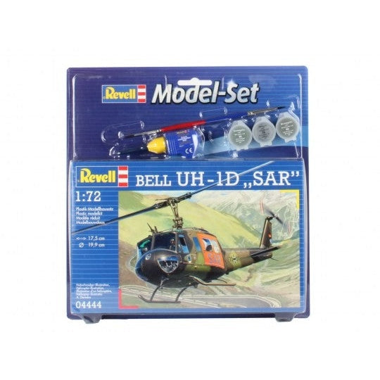 Revell 1/72 Bell UH1D SAR Helicopter w/paint & glue