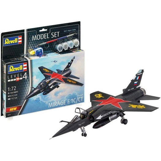 Revell 1/72 Mirage F1C/CT Interceptor Fighter w/paint & glue