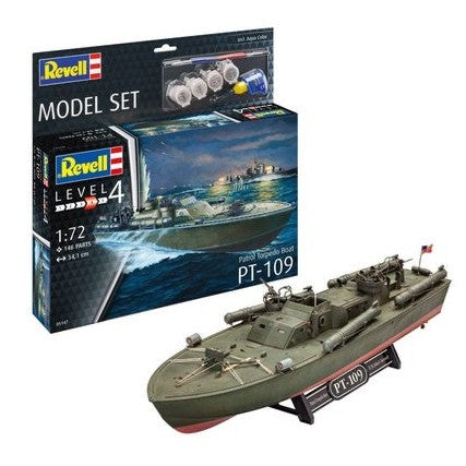 Revell 1/72 PT109 Patrol Torpedo Boat w/paint & glue