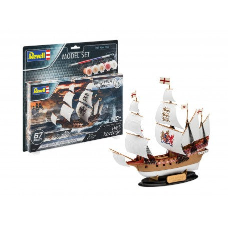 Revell 1/350 HMS Revenge Sailing Ship (Snap) w/paint & glue