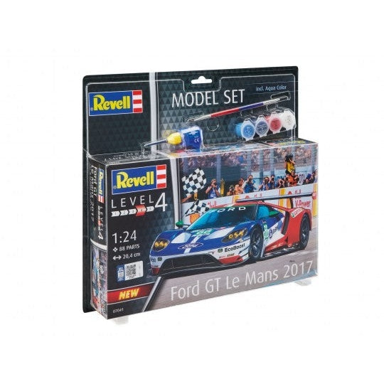 Revell 1/24 Ford GT LeMans Race Car w/paint & glue