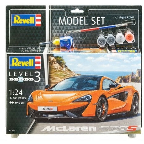 Revell 1/24 McLaren 570S Sports Car w/paint & glue