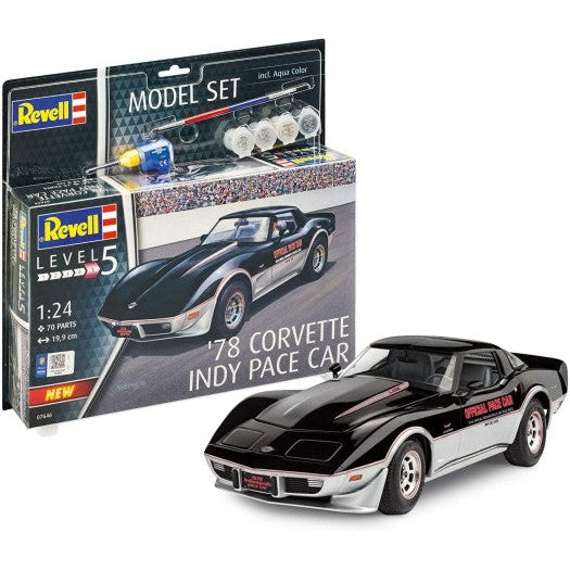 Revell 1/24 1978 Corvette Indy Pace Car w/paint & glue