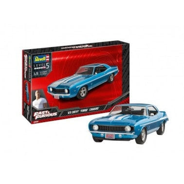 Revell 1/25 Fast & Furious 1969 Chevy Camaro Yenko Car w/paint & glue