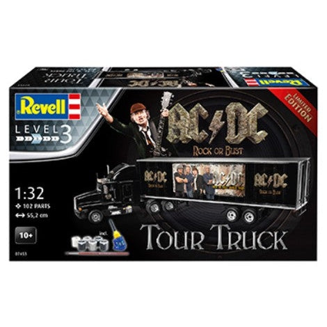 Revell 1/32 AC/DC Tour Rock or Bust Tractor Trailer w/paint & glue