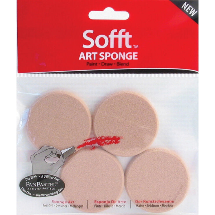 PanPastel Sofft Round Sponge 4 Pack