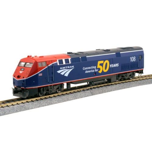 Kato HO Scale P42 Amtrak Phase Vi #108 50th Anniversary Logo With Esu LokSound Sound and DCC Decoders