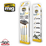 Ammo Mig Jimenez Starter Paint Brush Set of 4 Brushes AMIG7602 - Fusion Scale Hobbies