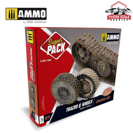 Ammo Mig Jimenez Super Pack Tracks & Wheels - Fusion Scale Hobbies