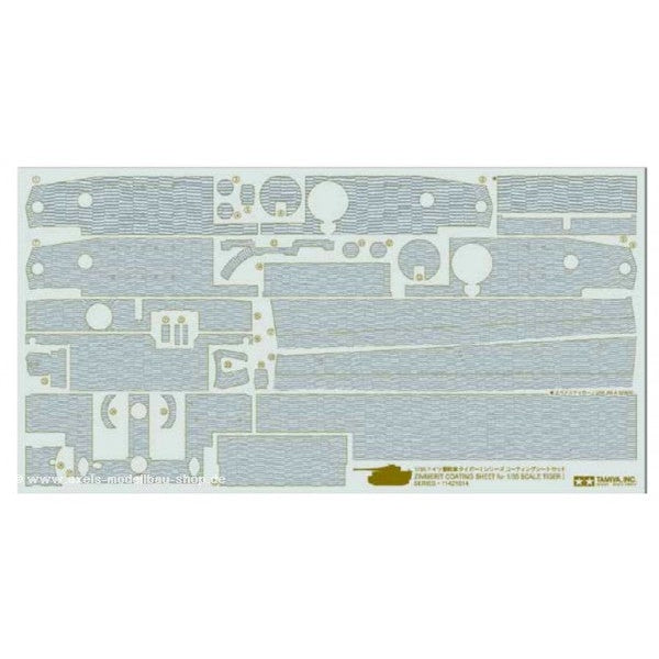 1/35 Tiger 1 Mid/Late Zimmerit Coating Sheet - Fusion Scale Hobbies