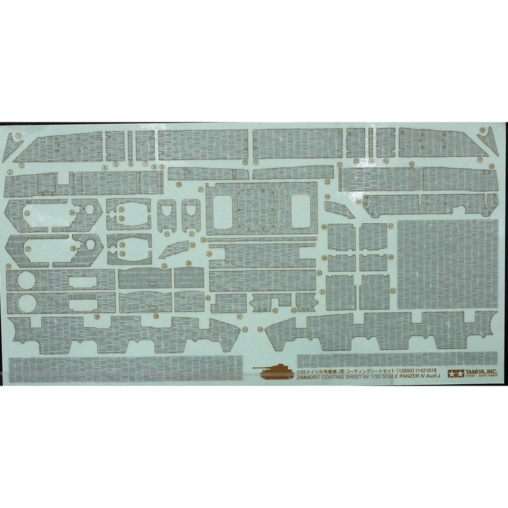 1/35 Pz IV Ausf J Zimmerit Coating Sheet - Fusion Scale Hobbies