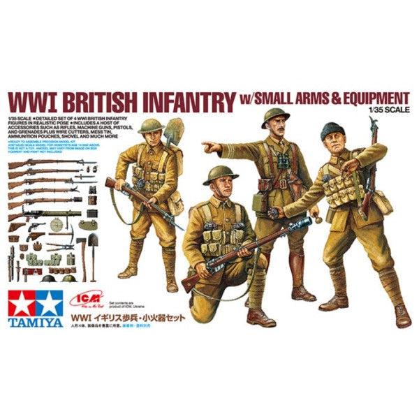 1/35 WWI British Infantry (4) w/Small Arms & Equipment - Fusion Scale Hobbies