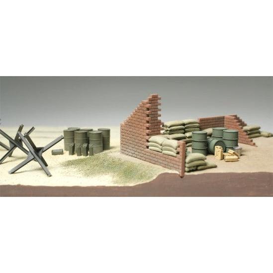 1/48 Brick Wall, Sand Bag & Barricade Set - Fusion Scale Hobbies