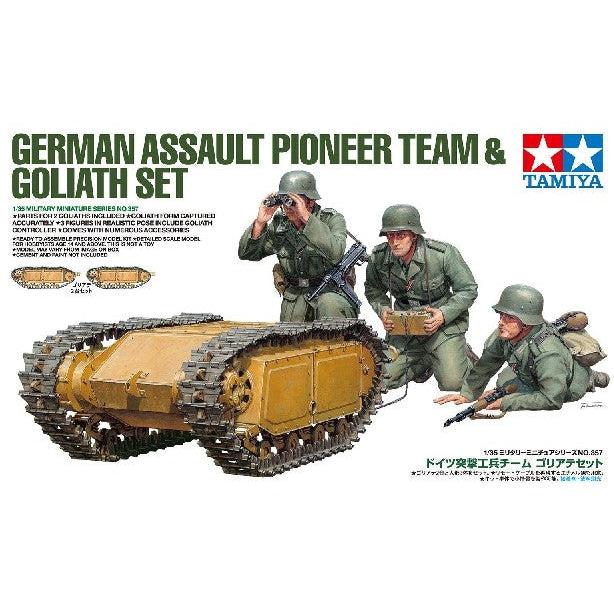 1/35 German Assault Pioneer Team (3) & Goliath Tracked Mines (2) - Fusion Scale Hobbies