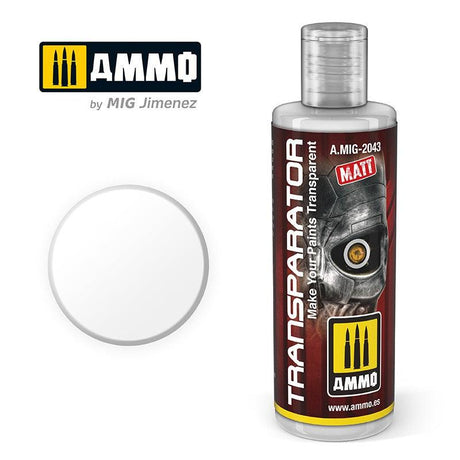 Ammo Mig Jimenez Acrylic Transparator Matt 60ml AMIG2043 - Fusion Scale Hobbies