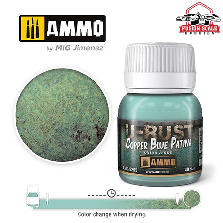 Ammo Mig Jimenez U-Rust Copper Blue Patina - Fusion Scale Hobbies