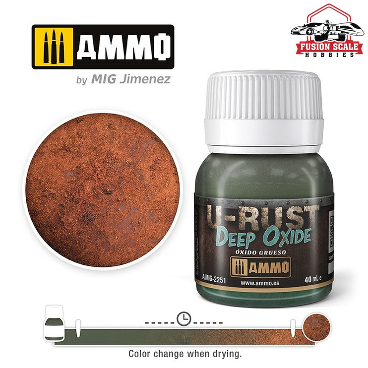 Ammo Mig Jimenez U-Rust Deep Oxide - Fusion Scale Hobbies