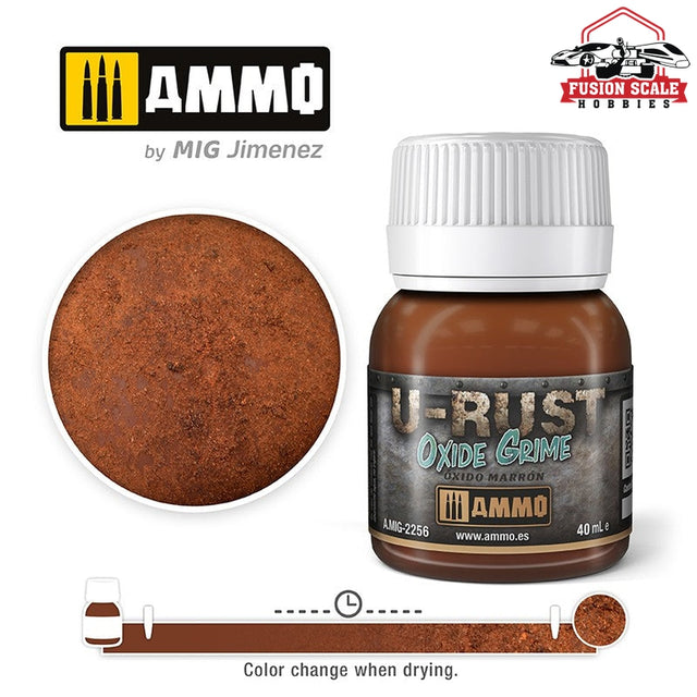 Ammo Mig Jimenez U-Rust Oxide Grime - Fusion Scale Hobbies