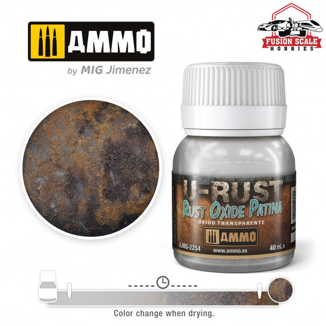 Ammo Mig Jimenez U-Rust Rust Oxide Patina - Fusion Scale Hobbies