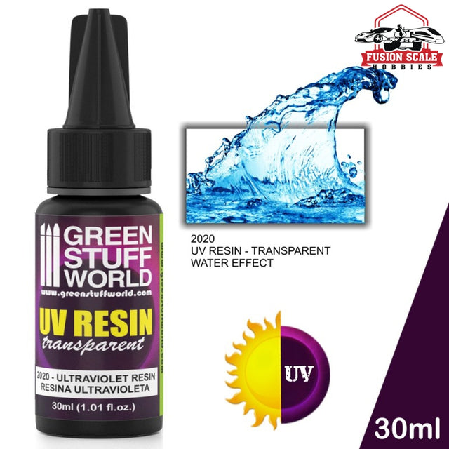 Green Stuff World UV Resin Water Effect 30ml GSW2020 - Fusion Scale Hobbies