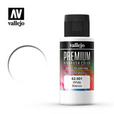 Vallejo Premium Color Opaque White 60ml Bottle