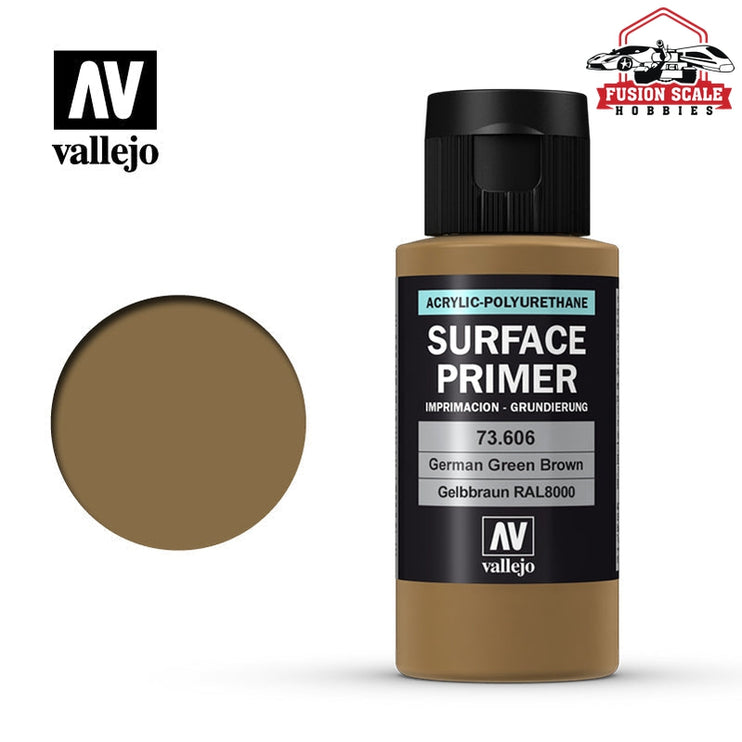 Vallejo German Green Brown RAL 8000 Surface Primer 60ml VLJ73606