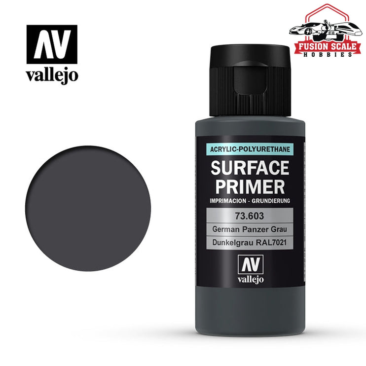 Vallejo German Panzer Grey RAL 7021 Surface Primer 60ml VLJ73603