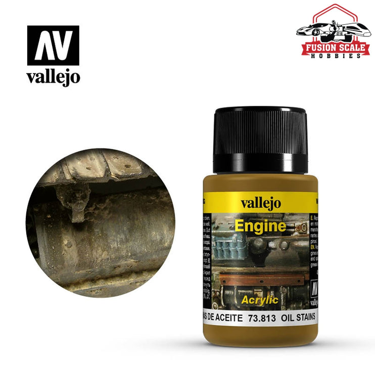 Vallejo Engine Oil Stains Weathering Effect VLJ73813