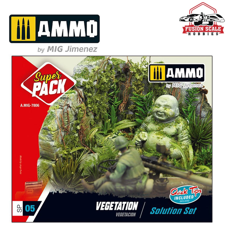 Ammo Mig Jimenez Vegetation. Solution Set - Fusion Scale Hobbies