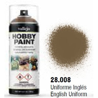 English Uniform Infantry Solvent-Based Acrylic Paint 400ml Spray - Fusion Scale Hobbies